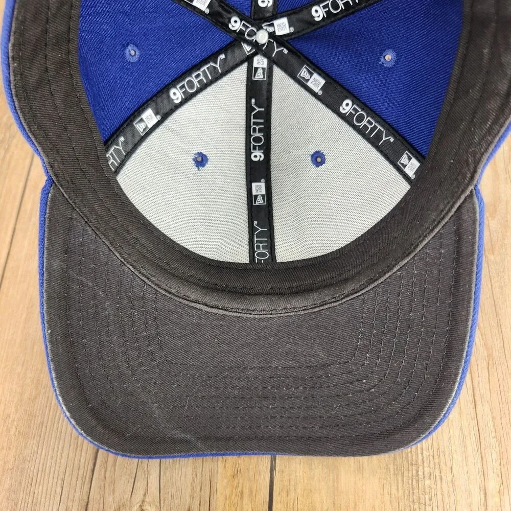 New Era 9forty LA Los Angeles Dodgers Baseball Cap Blue White Strapback MLB Hat